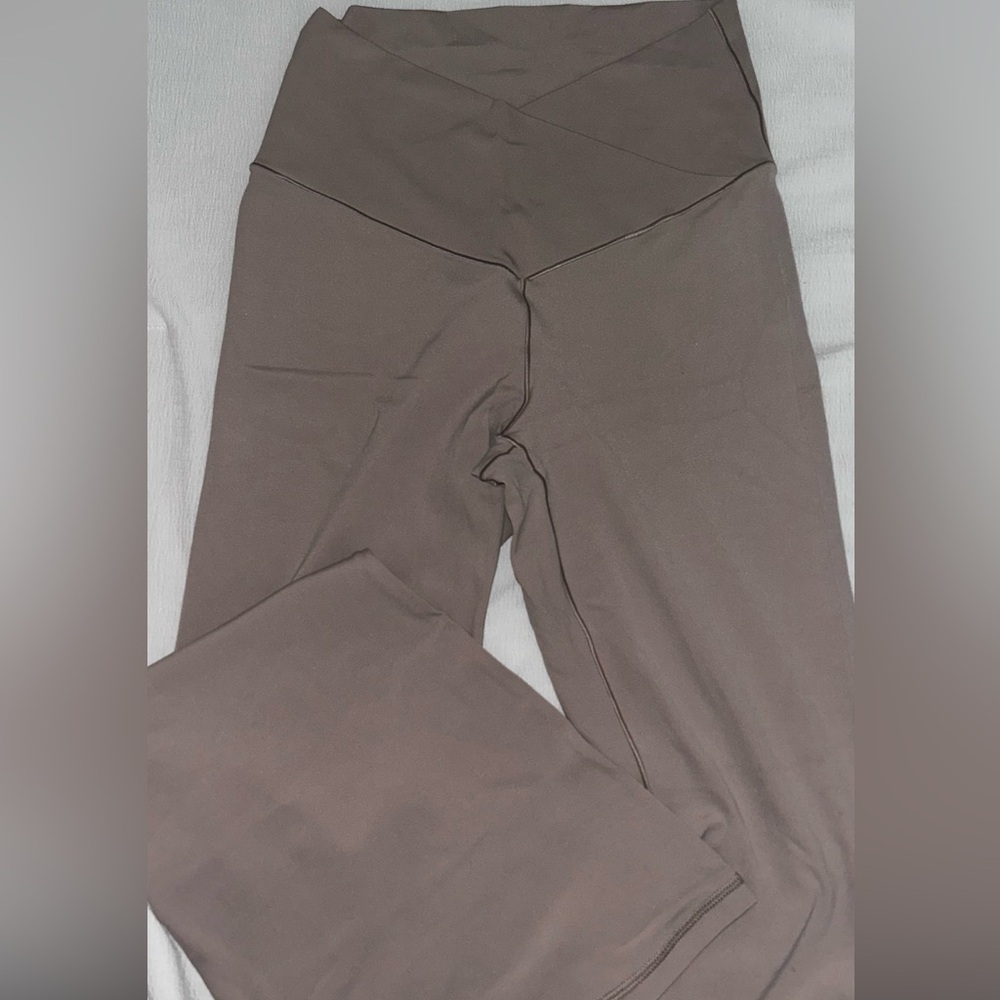 Aerie Cross Over Flared Leggings